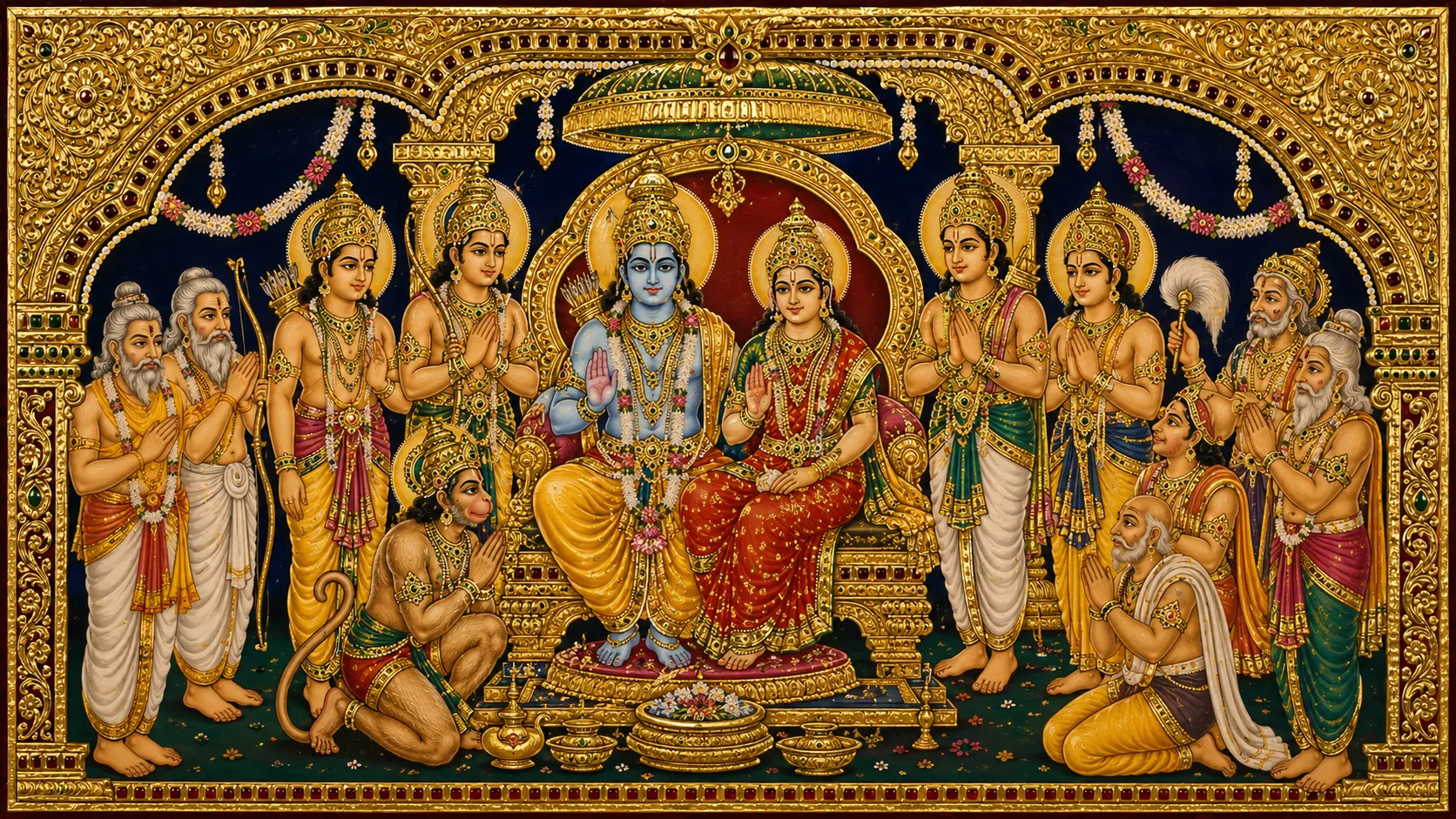 Sri Rama Pattabhishekam — the coronation of Rama